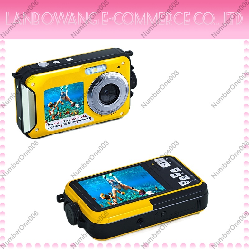 Underwater Camera - Wodoodporna kamera sportowa z dwoma ekranami