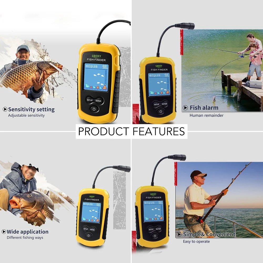 Szczęśliwy kolorowy ekran LCD  – Fish Finder Gps recenzja i cena